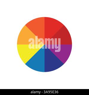 Pie chart icon flat vector illustration. Stock Vector