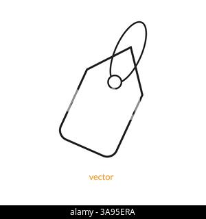 Price Tag icon vector illustration logo template for many purpose. Isolated on white background. Stock Vector