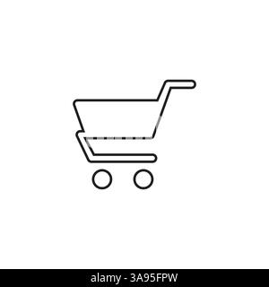 Shopping chart best flat icon. Stock Vector