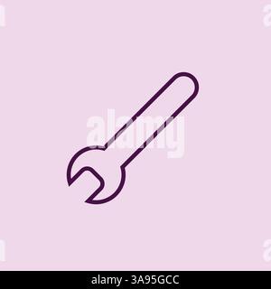Screwdriver icon flat vector illustration. Stock Vector