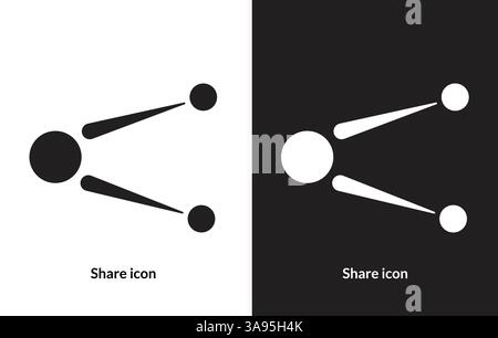 Share icon. isolated on white background. Stock Vector