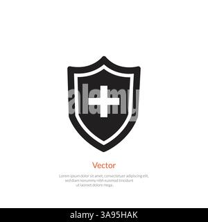 shield icon. Security symbol template for graphic and web design collection logo vector illustration. Stock Vector