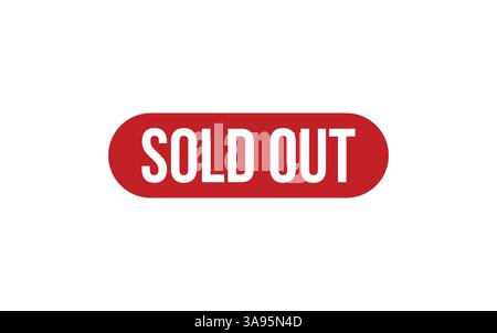 Sold out Rubber Stamp Seal Vector Stock Vector