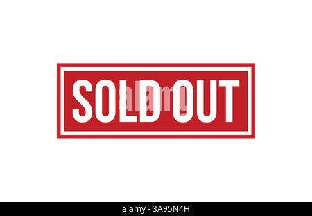 Sold out Rubber Stamp Seal Vector Stock Vector