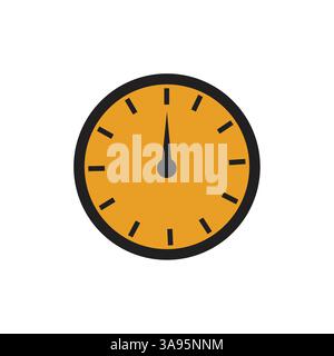 Flat Stopwatch icon Symbol Vector Illustration Stock Vector