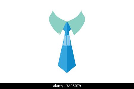 Simple Tie Icon Vector Template Flat Design Stock Vector
