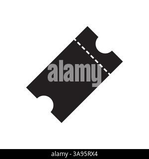 Flat Ticket icon symbol vector Illustration. Stock Vector