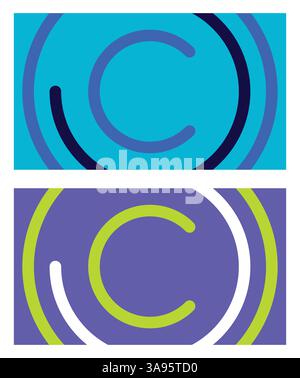 Illustration background circle tech rotate Stock Vector