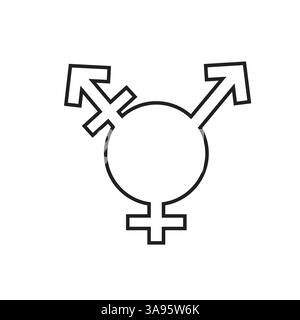 Temperature icon vector. line thermometer symbol. Stock Vector