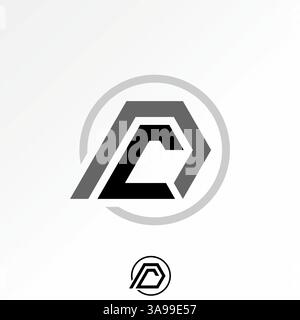 Logo design graphic concept creative premium vector stock image top sell initial CD or DC italic font connect line fast run monogram sport tech brand Stock Vector