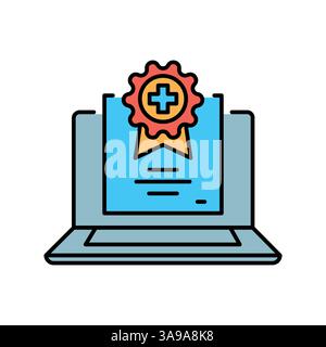 Multimedia learning systems line icon. Vector isolated element. Editable stroke. Stock Vector