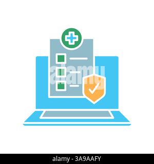Clinical medical protocols line icon. Vector isolated element. Editable stroke. Stock Vector
