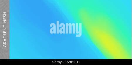 Abstract gradient mesh background. Grid-based painting technique with smooth and malleable color transitions. Cover design template. 3d vector illustr Stock Vector