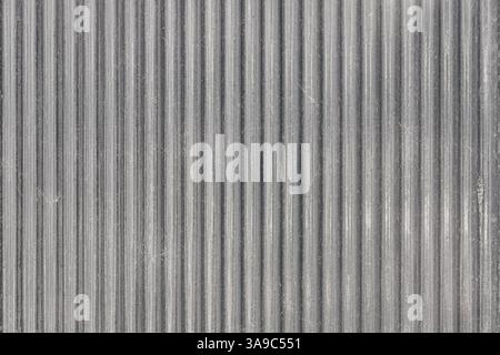 Zinc sheet wave texture. closed up silver zinc plate small wavy pattern texture clean new for construction industry background Stock Photo