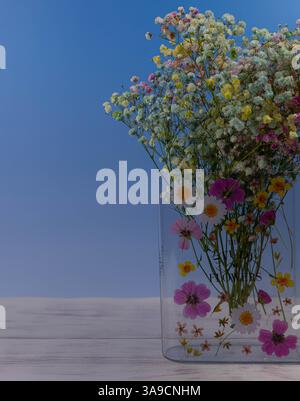 easter decorations and flowers Stock Photo