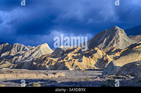 Stormy evening over Death Valley national Park, California, USA. Stock Photo