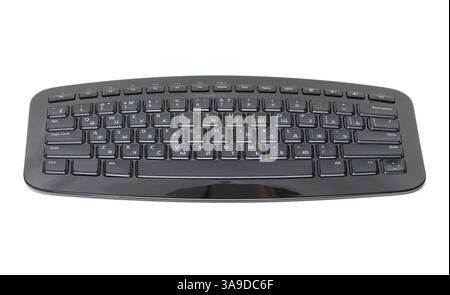 Black wireless keyboard for your computer isolated on a white background Stock Photo