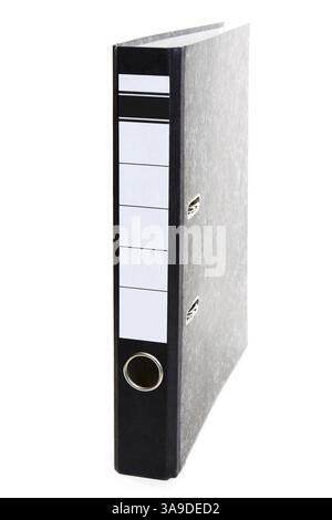 Dark gray office folder on a white background Stock Photo