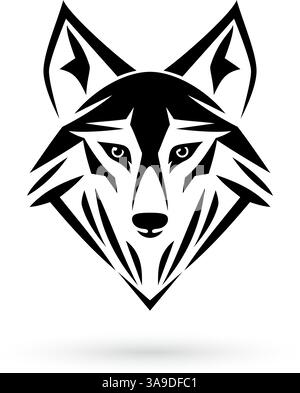Wolf head emblem illustrations are perfect for creating badges, labels, signs, logos, and t-shirt designs. They can also be used for symbols, mascots, Stock Vector