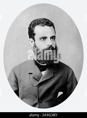 1870 c., ITALY : The italian economist , sociologist and engineer VILFREDO PARETO ( 1848 - 1923 ). Unknown photographer . - POLITICO - POLITICA - POLITIC - foto storiche - HISTORY - portrait - ritratto  - ECONOMISTA - ECONOMIA - ECONOMY - ITALIA - INGEGNERE - SOCIOLOGO - SOCIOLOGIA - SOCIOLOGY - beard - barba --- Archivio GBB Stock Photo