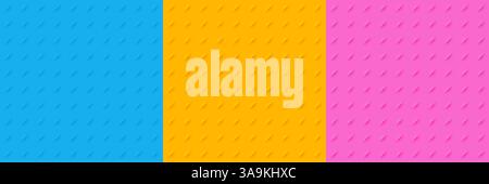 3D background collection. Blue, yellow and pink square Stock Vector