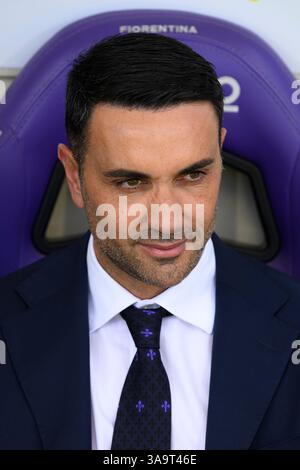 Raffaele Palladino Head Coach of Atalanta BC before Atalanta BC vs ACF