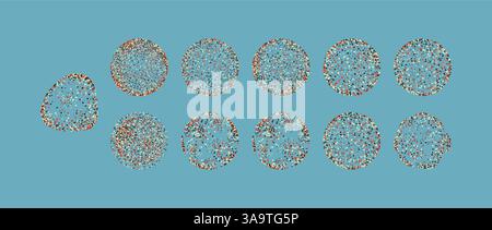 Sphere. 3d Abstract Design Element. Futuristic technology style. Vector illustration. Stock Vector