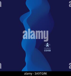 Abstract background. Dynamic effect. Futuristic technology style. Motion vector illustration. Stock Vector