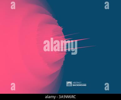 3d abstract background. Futuristic technology style. Big data graph visualization. Vector illustration. Stock Vector