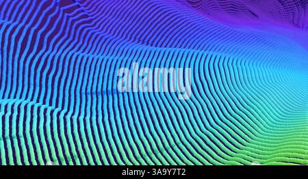 Particles stream. Abstract background with trendy gradients. 3d vector illustration for advertising, marketing or presentation. Stock Vector