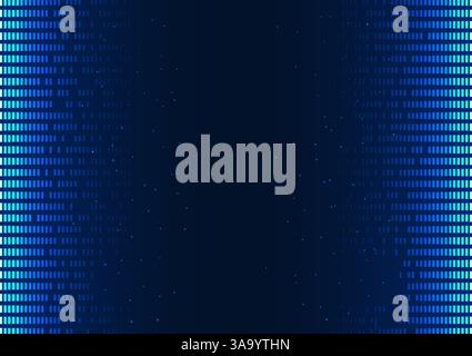 Sound wave technology background with digital style waves, conveying precise sound transmission and digital data processing, suitable for presenting s Stock Vector