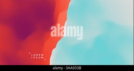Abstract background with dynamic effect. Creative design poster with vibrant gradients. Vector illustration for advertising, marketing, presentation. Stock Vector