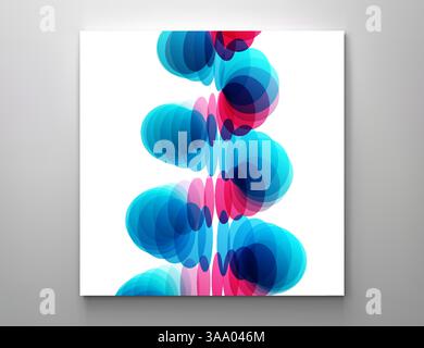 Abstract background. Spiral. 3d vector illustration. Design for banner, flyer, poster, cover or brochure. Stock Vector