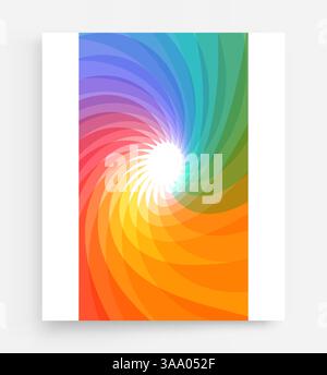 Abstract background with dynamic effect. Rotation and swirling movement. Modern screen design for mobile app and web. 3d motion vector Illustration fo Stock Vector