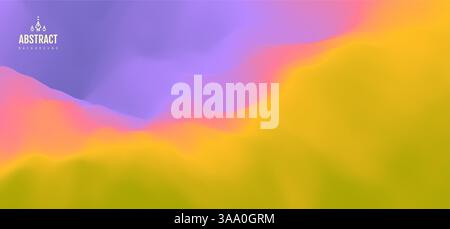 Abstract background with dynamic effect. Creative design poster with vibrant gradients. Mobile screen. Cover design template. Vector illustration for Stock Vector