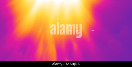 Explosion. Solar or stellar radiation. Background with blur effect. Vector illustration for banner, flyer, brochure, booklet, presentation or website. Stock Vector