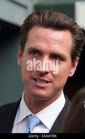 Feb 01, 2007; San Francisco, CA, USA; San Francisco Mayor GAVIN NEWSOM ...