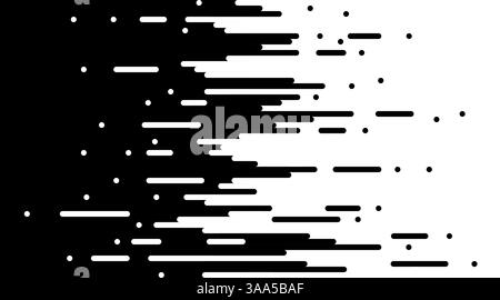 A dynamic abstract pattern of alternating black and white stripes, creating a sense of motion and energy Stock Vector