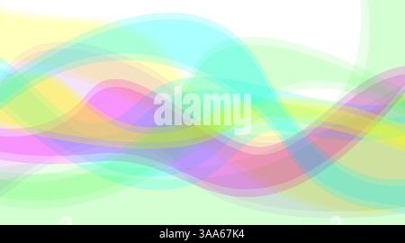 Vibrant and dynamic wave patterns featuring colorful, flowing shapes designed for various media and design purposes Stock Vector