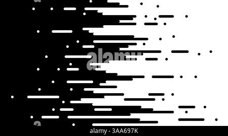 A dynamic abstract pattern of alternating black and white stripes, creating a sense of motion and energy Stock Vector