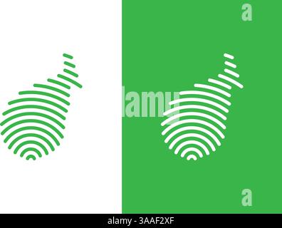 Gallbladder human organ logotype. Gallbladder anatomy logo design template. Stock Vector