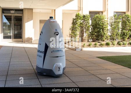 Brookfield Properties’s Security Robot is seen at Allen Center in Houston, TX, USA. Stock Photo