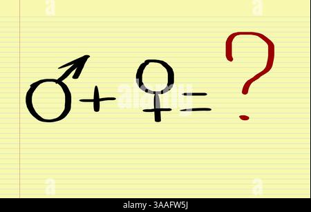 Man And Woman Sign Concept Stock Photo