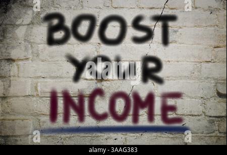 Boost Your Income Concept Stock Photo