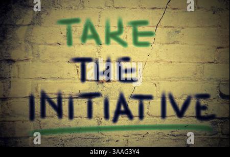 Take The Initiative Concept Stock Photo - Alamy