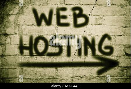 Web Hosting Concept Stock Photo