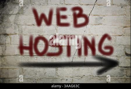 Web Hosting Concept Stock Photo
