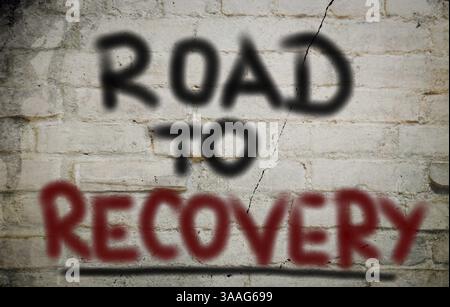 Road To Recovery Concept Stock Photo