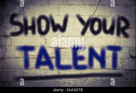 Show Your Talent Concept Stock Photo