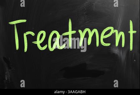Health concept handwritten with chalk on a blackboard Stock Photo